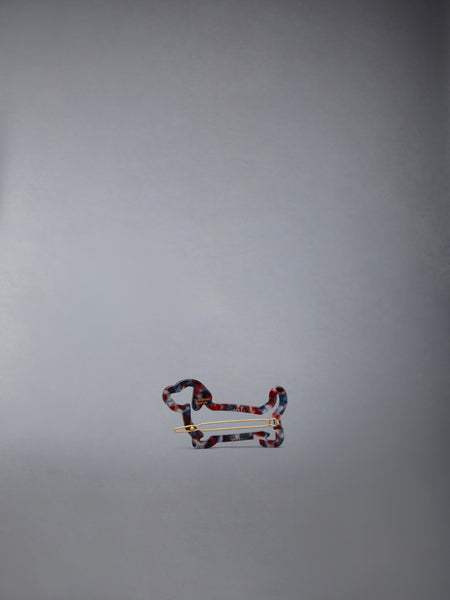 ACETATE HECTOR HAIR CLIP RWBWHT