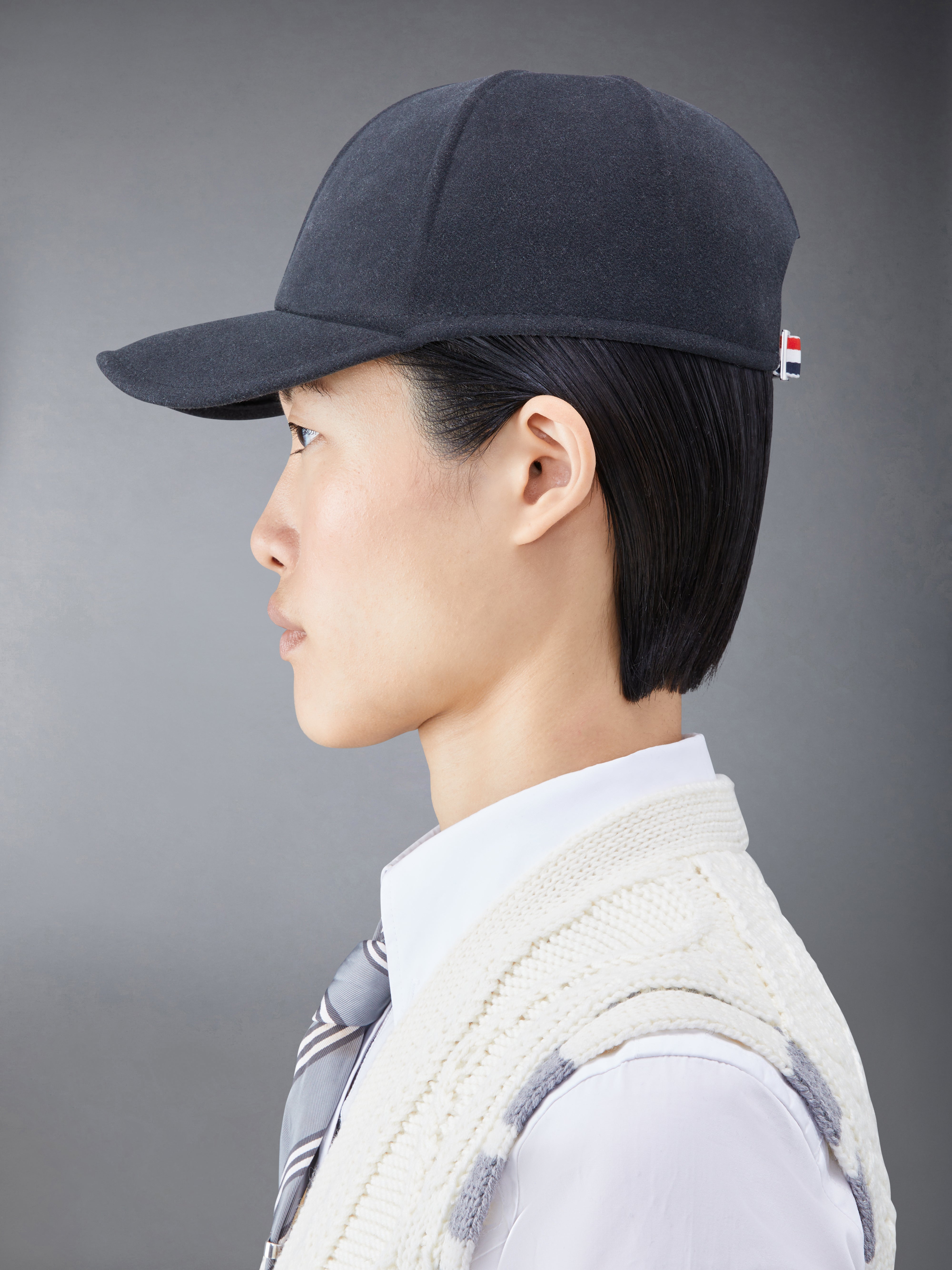 ウールフェルトベースボールキャップ | Thom Browne ウールフェルトベースボールキャップ | Thom Browne