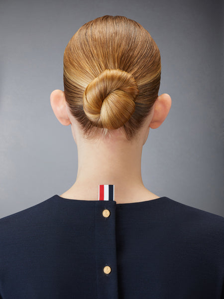 WOOL TECH MILANO MINI SHIFT DRESS NAVY