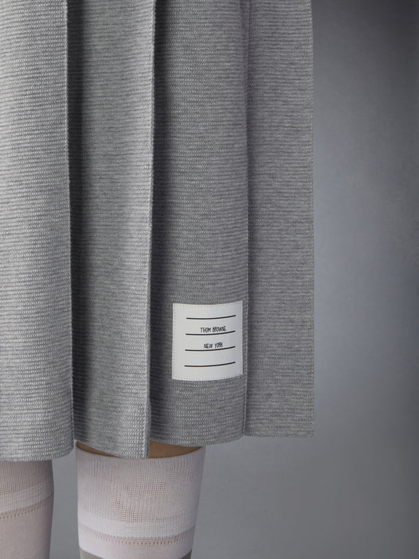 COTTON WAFFLE PLEATED POLO DRESS - image 5