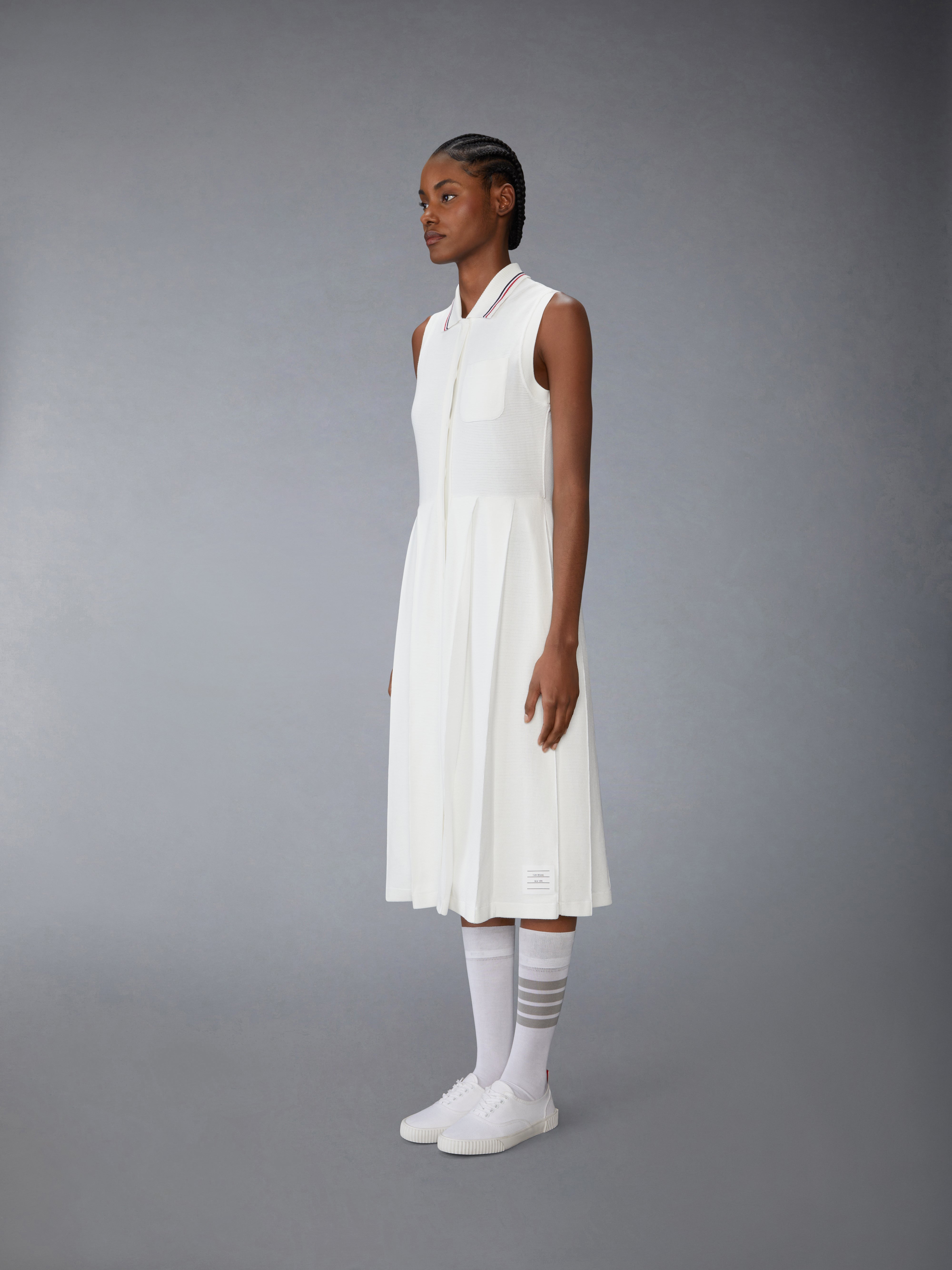 ワンピース THOM BROWNE DRESS (FDSD91AF0184 100) FDSD91AF0184 100 THOM BROWNE(トムブラウン) - 海外通販のBUYMA