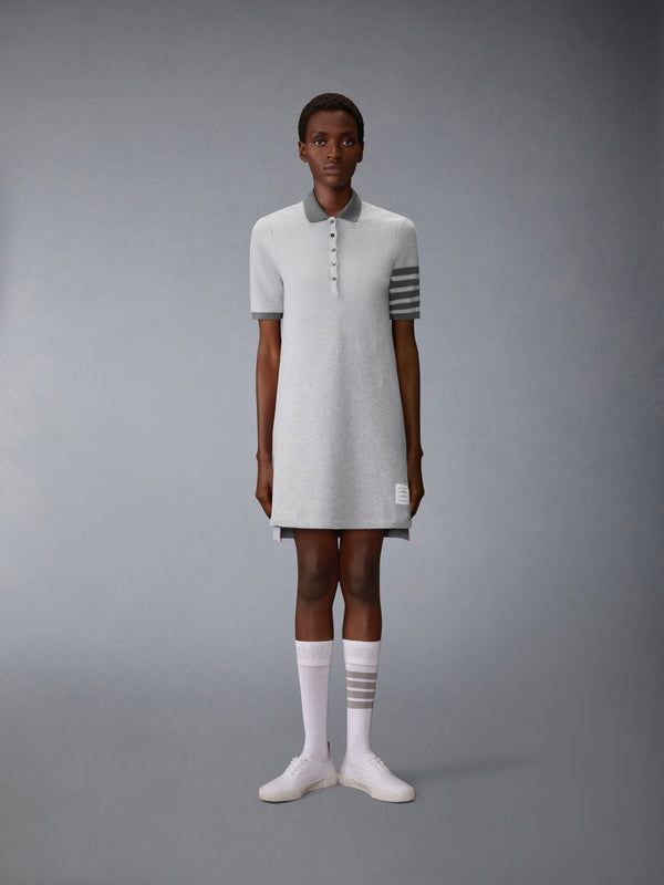 TEXTURED PIQUE 4-BAR POLO DRESS - image 1
