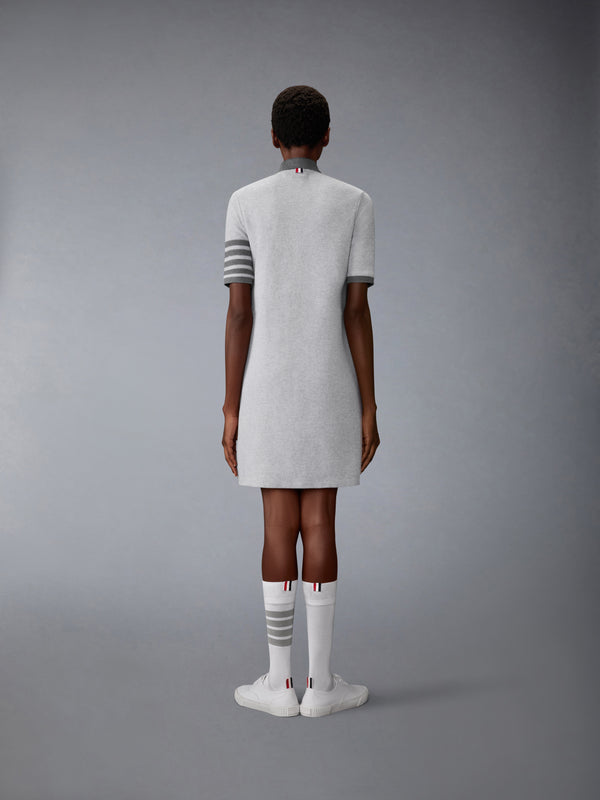 TEXTURED PIQUE 4-BAR POLO DRESS - image 3