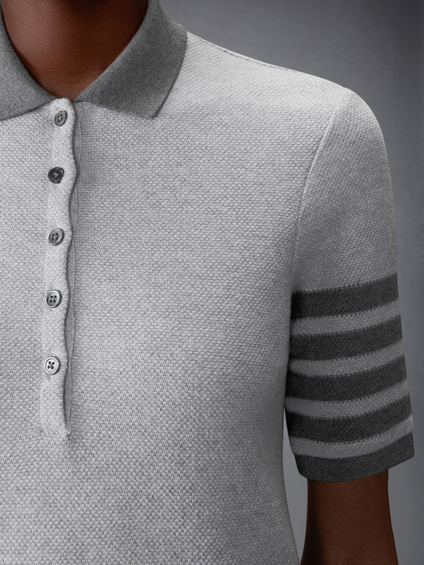 TEXTURED PIQUE 4-BAR POLO DRESS - image 6