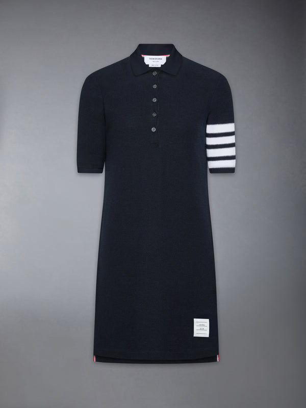thom browne polo dress Thom Browne Polo Shirt Mini Dress - Grey