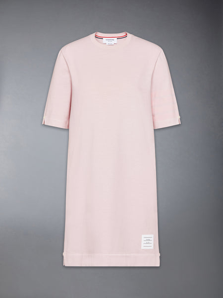 OVERDYED 4-BAR JERSEY TEE SHIRT DRESS LT PINK