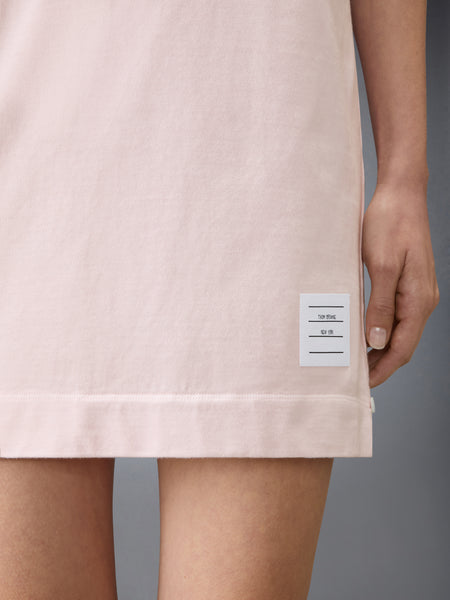 OVERDYED 4-BAR JERSEY TEE SHIRT DRESS LT PINK