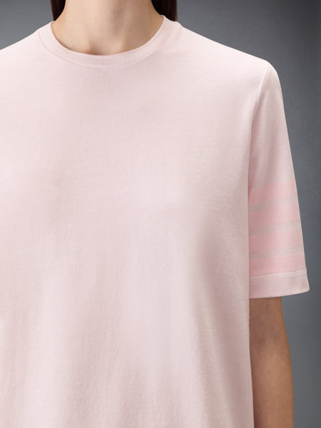 OVERDYED 4-BAR JERSEY TEE SHIRT DRESS LT PINK