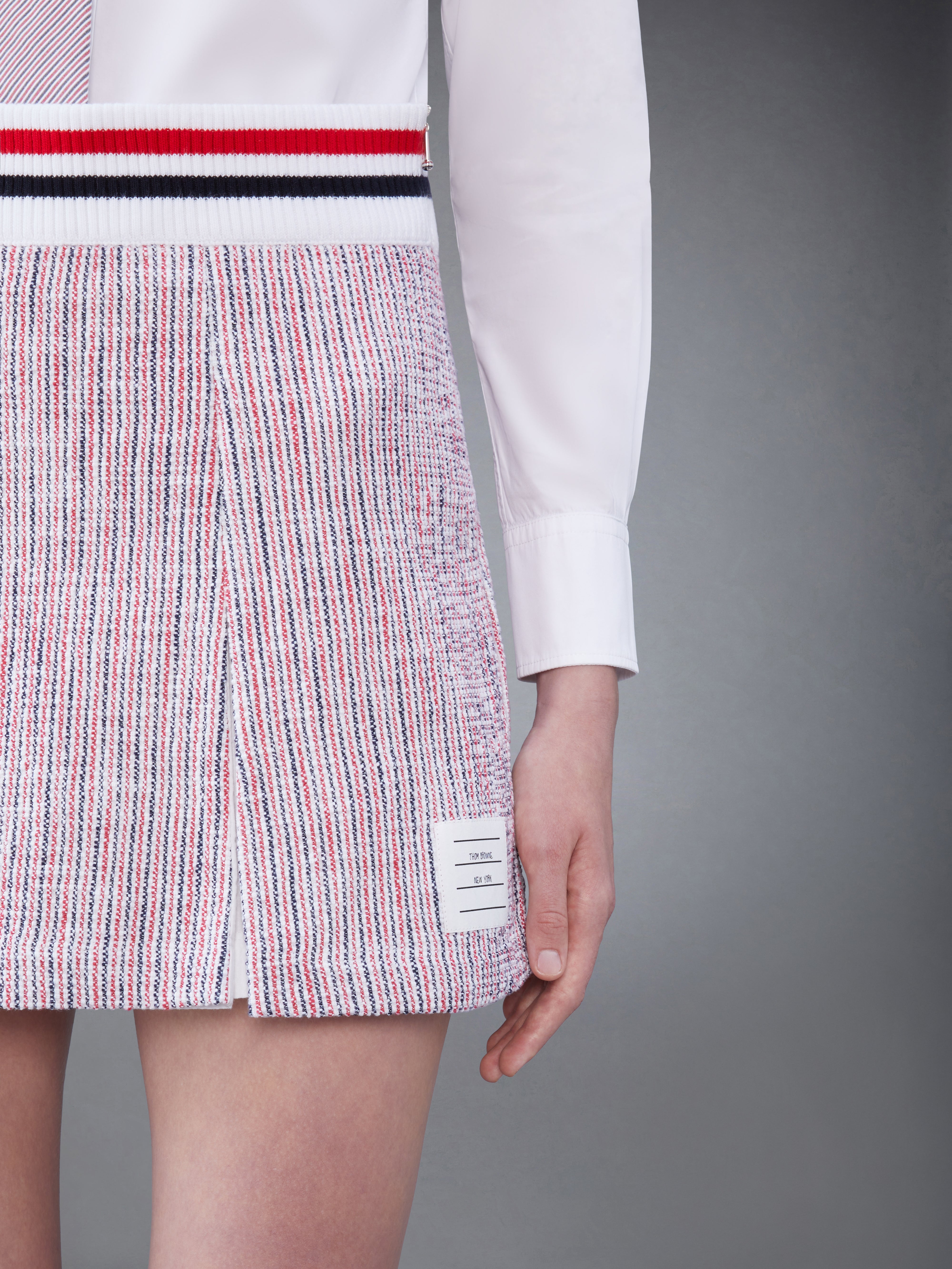 【THOM BROWNE】Check Pattern Pleats Skirt/関税+全国送料込み Plissé Skirt Thom Browne $936.00 USD - Biffi Boutiques