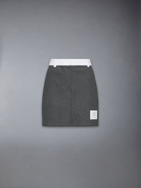 TECH TWILL MINI SKIRT MED GREY