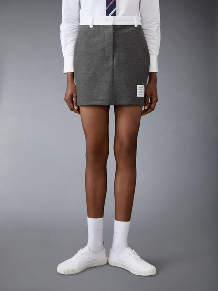 TECH TWILL MINI SKIRT MED GREY