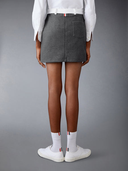 TECH TWILL MINI SKIRT MED GREY