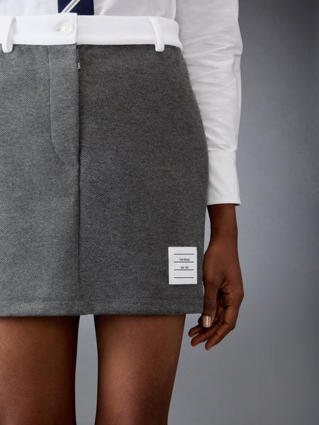 TECH TWILL MINI SKIRT MED GREY