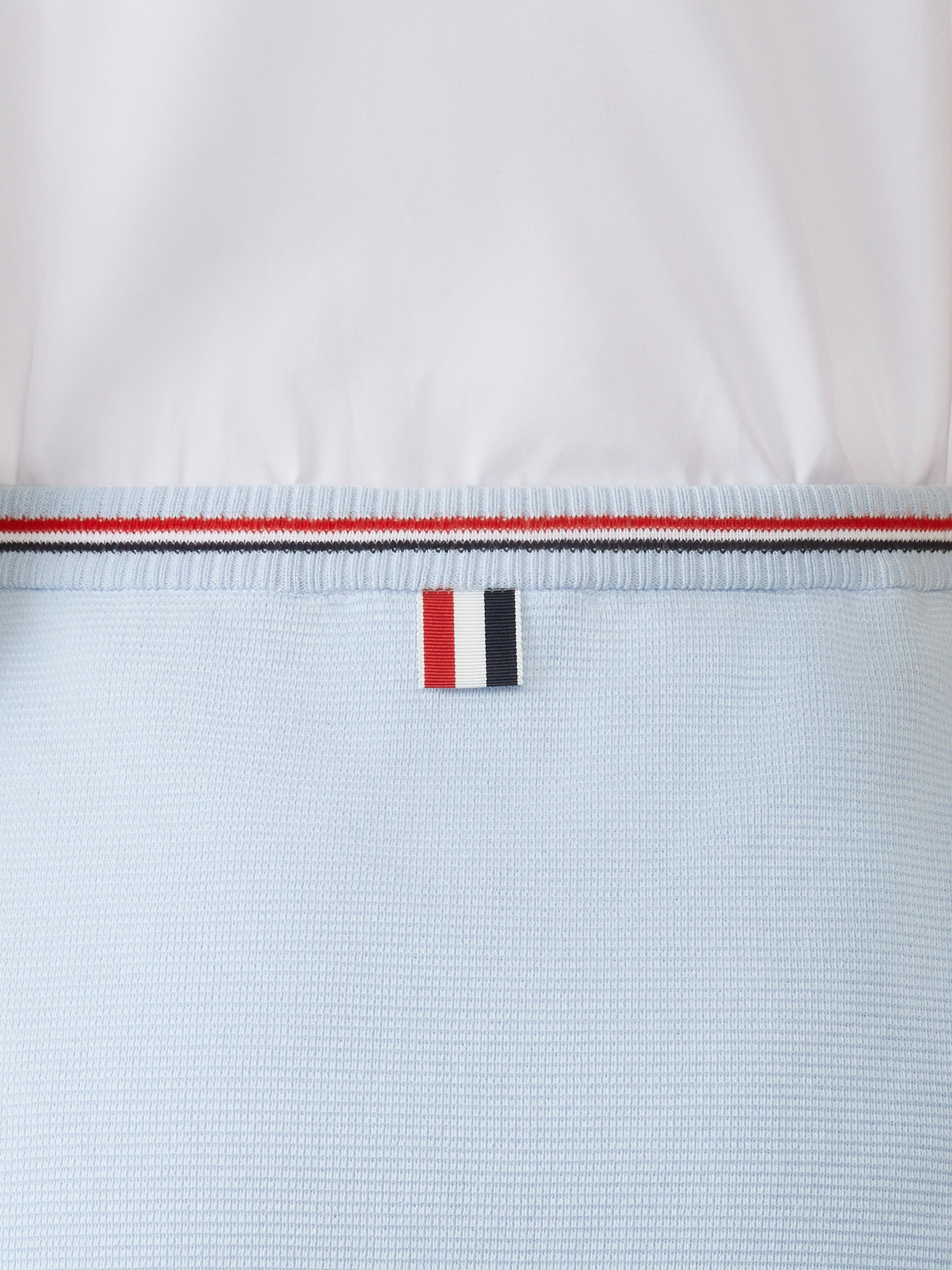 Cotton Waffle Mini Wrap Skirt | Thom Browne