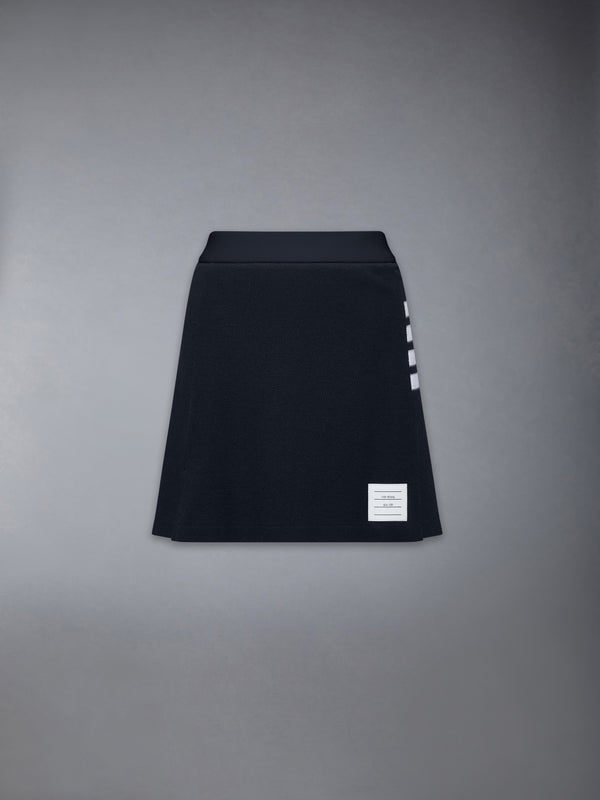 TEXTURED PIQUE 4-BAR BOX PLEAT MINI SKIRT - featured image