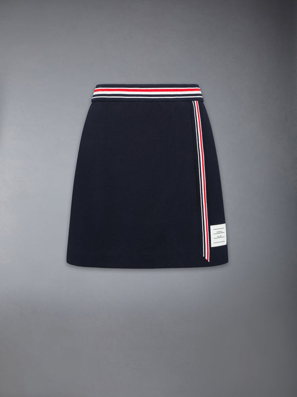 PIQUE RWB TRIM WRAP SKIRT - featured image