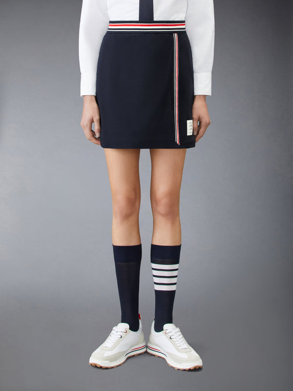 PIQUE RWB TRIM WRAP SKIRT - image 1