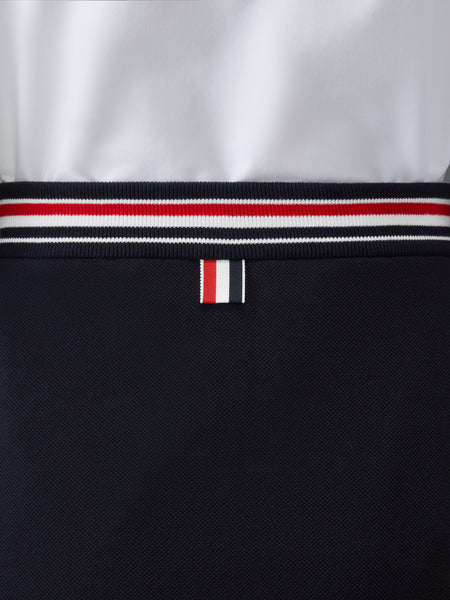 PIQUE RWB TRIM WRAP SKIRT NAVY