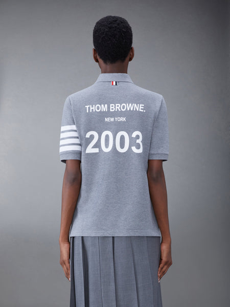 クラシック ピケ 2003 4バー ポロ ミディアム グレー