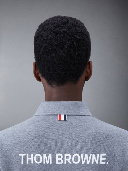 クラシック ピケ 2003 4バー ポロ ミディアム グレー