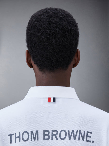 Classic Pique 2003 4-Bar Long Sleeve Polo WHITE