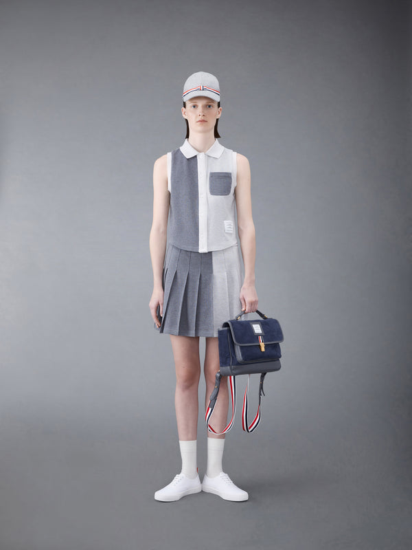 Fun-Mix Textured Cotton Tuck Sleeveless Polo - image 3