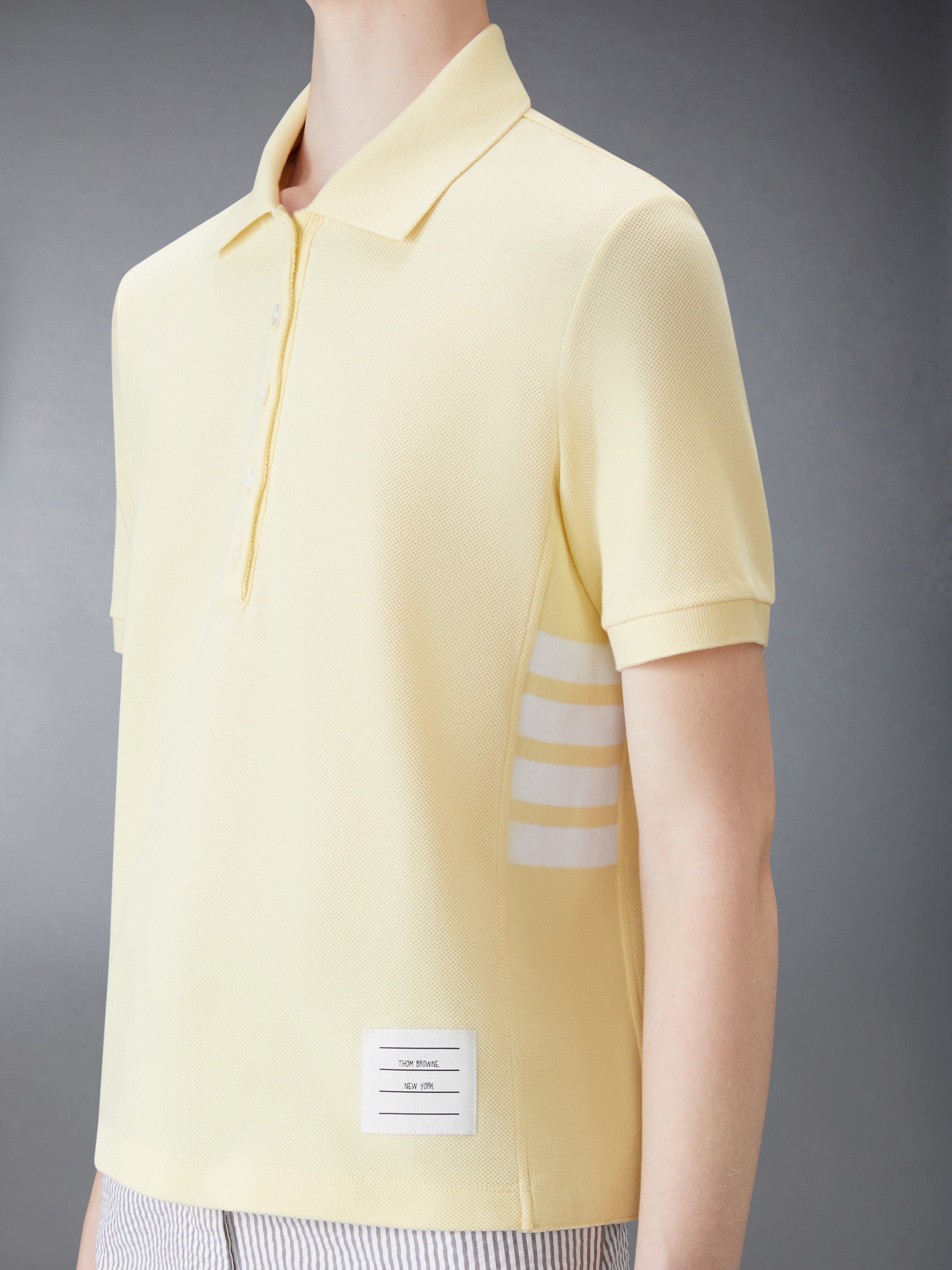 Classic Pique 4-Bar Polo | Thom Browne