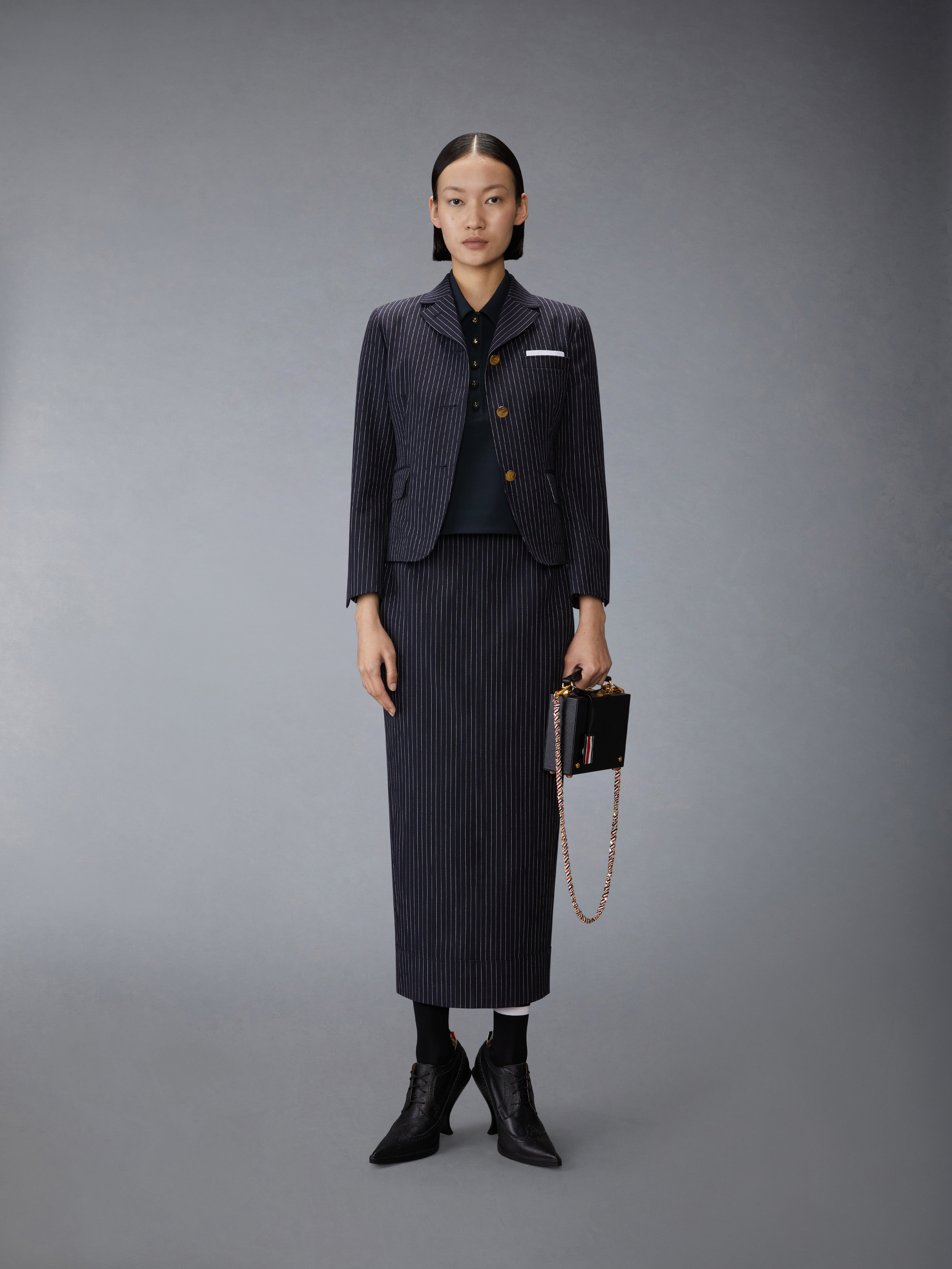Thom Browne FKA471BY1014415 関税送料込 THOM BROWNE | Leather Business Bag | Men | Lane Crawford