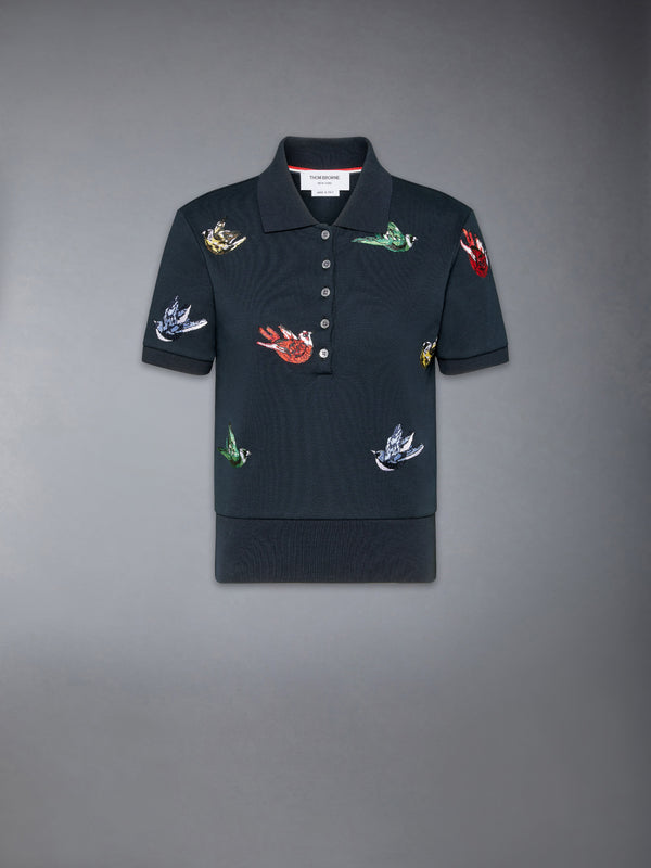 SATIN STITCH BIRD EMBROIDERY POLO - featured image