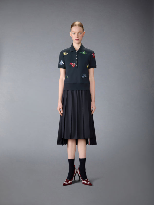 SATIN STITCH BIRD EMBROIDERY POLO - image 3