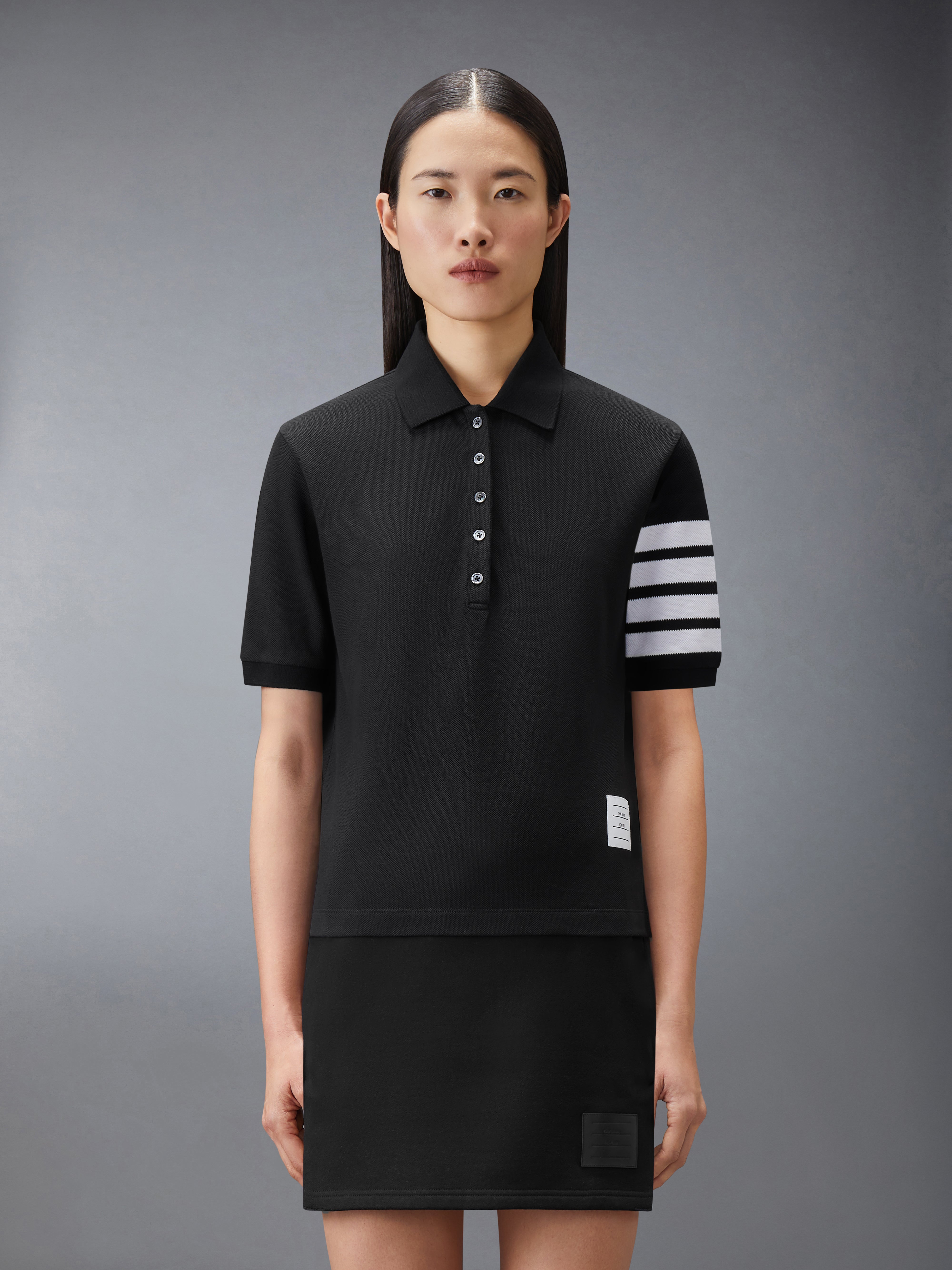 THOM BROWNE ポロシャツ トレンドセッターおすすめ THOM BROWNE コピー ポロシャツ ロゴ