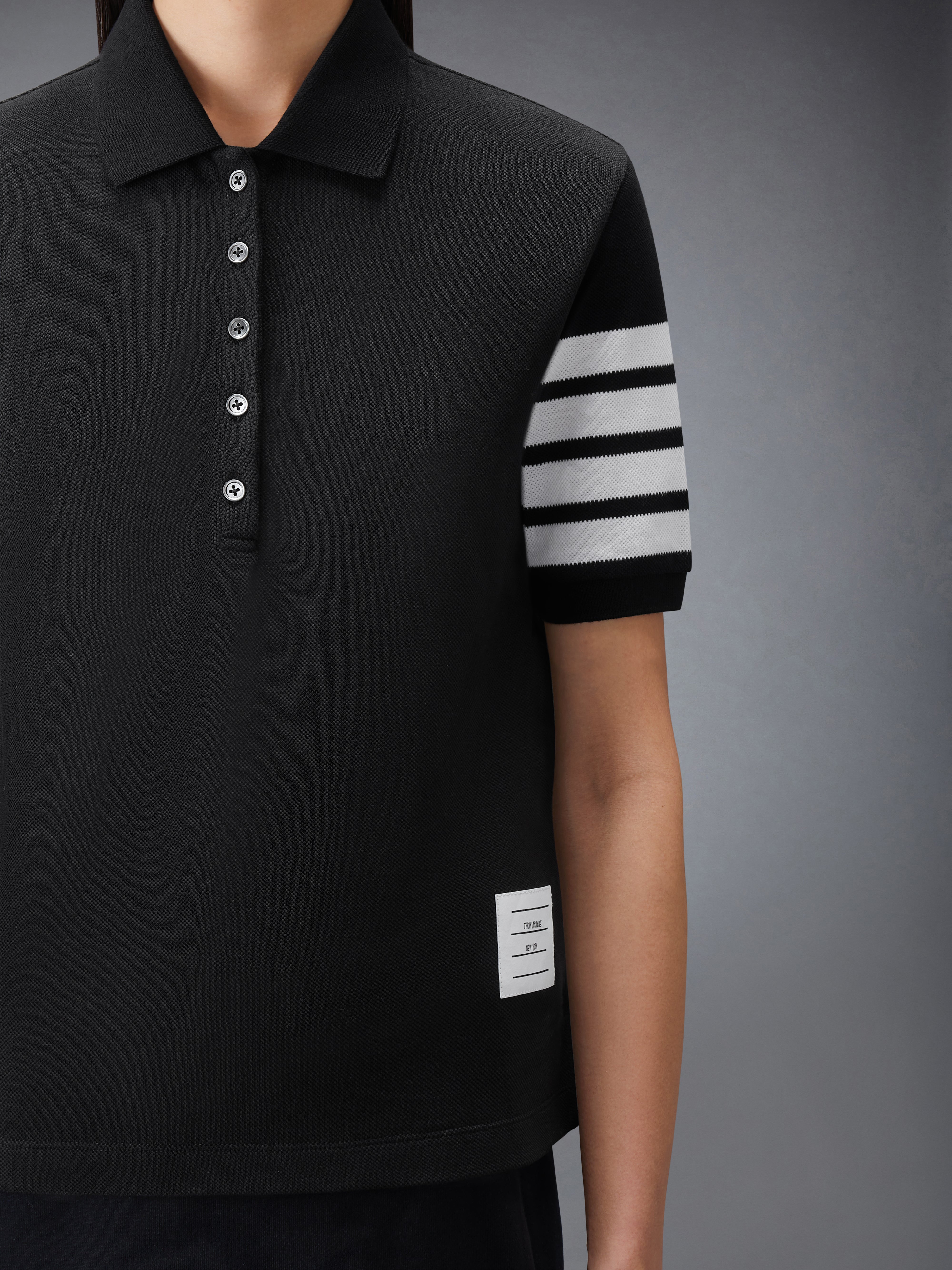 Pique 4-Bar Polo | Thom Browne