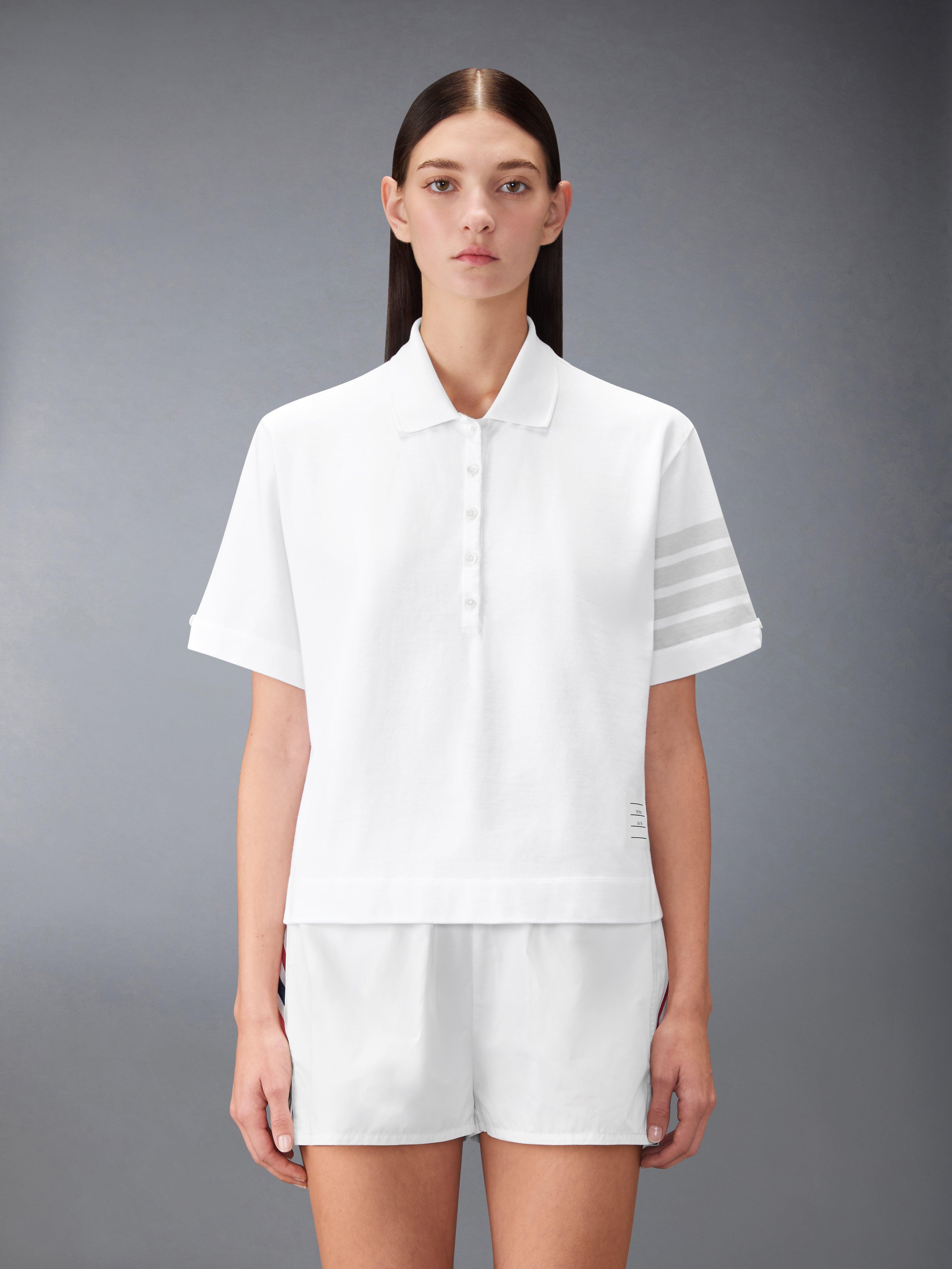 Overdyed 4-Bar Jersey Polo | Thom Browne