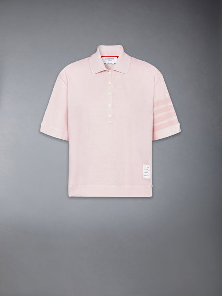 OVERDYED 4-BAR JERSEY POLO LT PINK