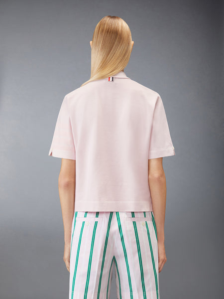 OVERDYED 4-BAR JERSEY POLO LT PINK