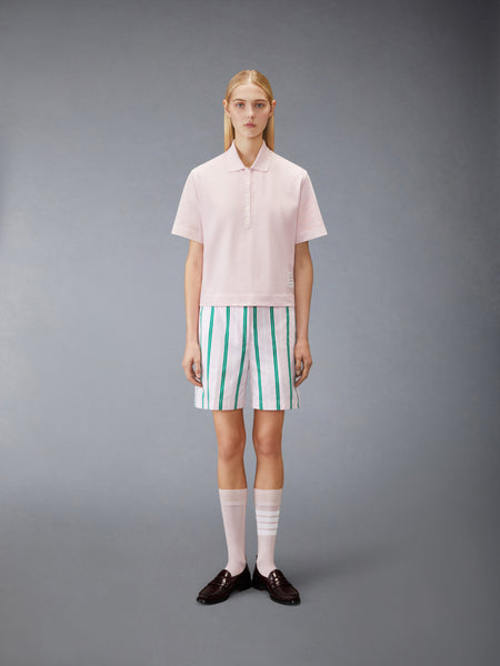 OVERDYED 4-BAR JERSEY POLO LT PINK