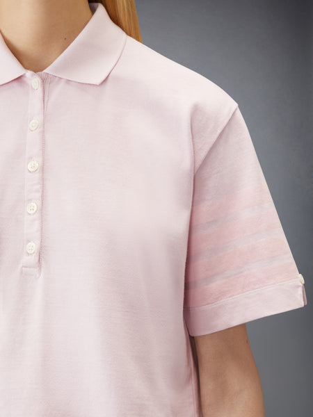 OVERDYED 4-BAR JERSEY POLO LT PINK