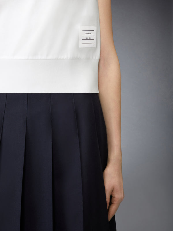 JERSEY EMBROIDERY SLEEVELESS POLO - image 6