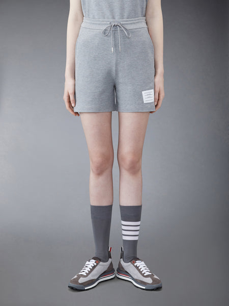 CLASSIC PIQUE STRIPE SHORTS LT GREY