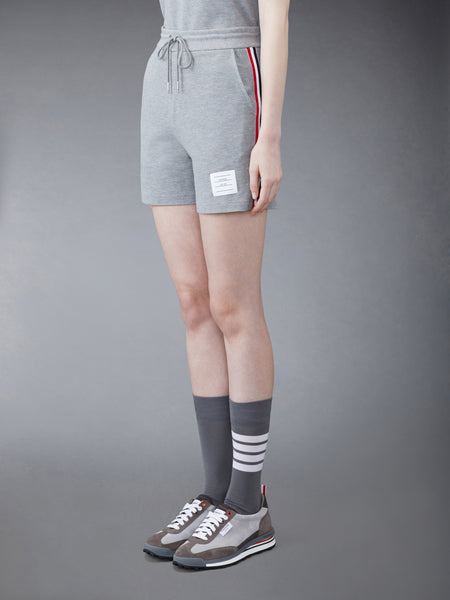 CLASSIC PIQUE STRIPE SHORTS LT GREY