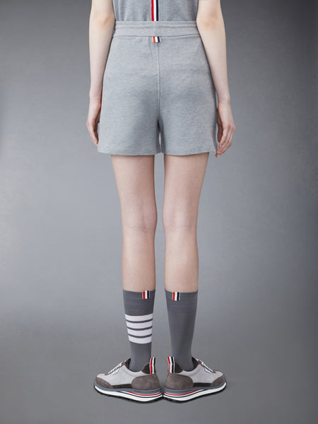 CLASSIC PIQUE STRIPE SHORTS LT GREY