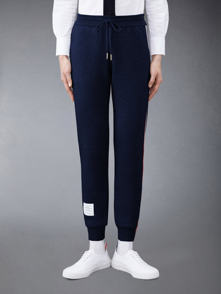 CLASSIC LOOPBACK STRIPE SWEATPANTS NAVY