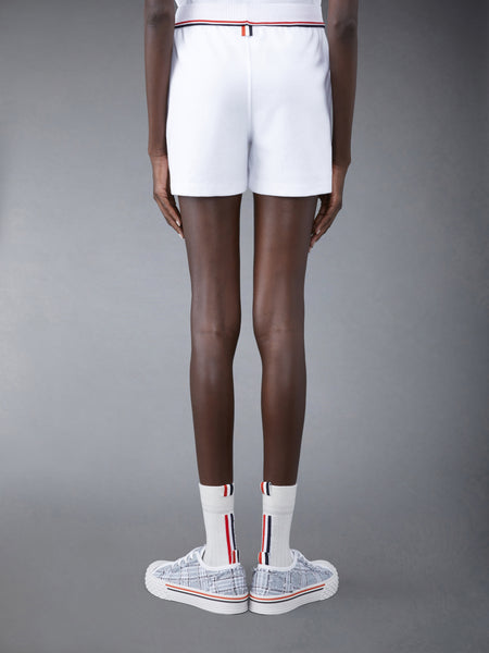 Cotton Milano Stripe Sweatshorts WHITE