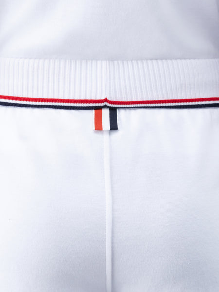 Cotton Milano Stripe Sweatshorts WHITE