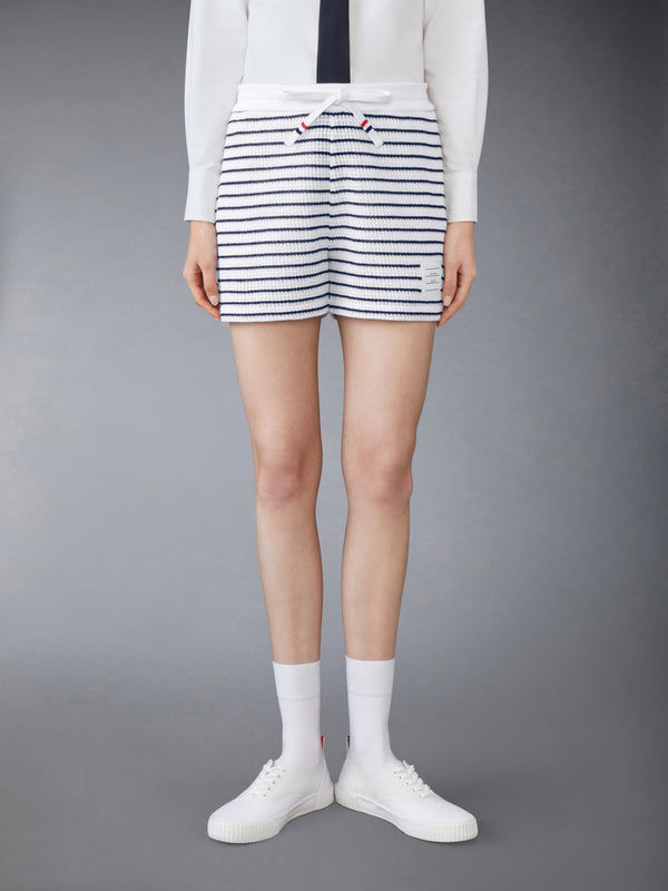 テクスチャード コットン ショートパンツ