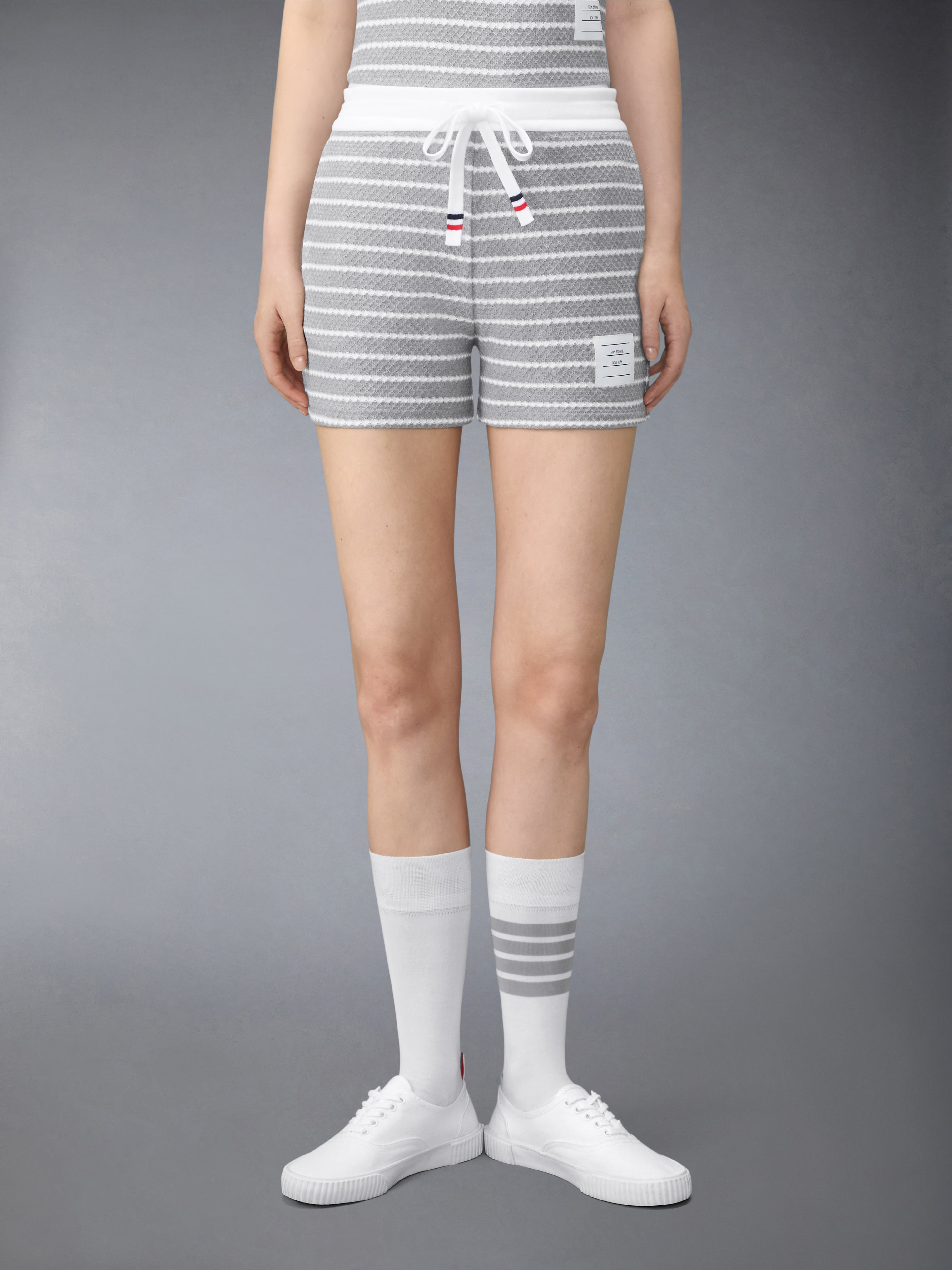 Striped Honeycomb Shorts | Thom Browne