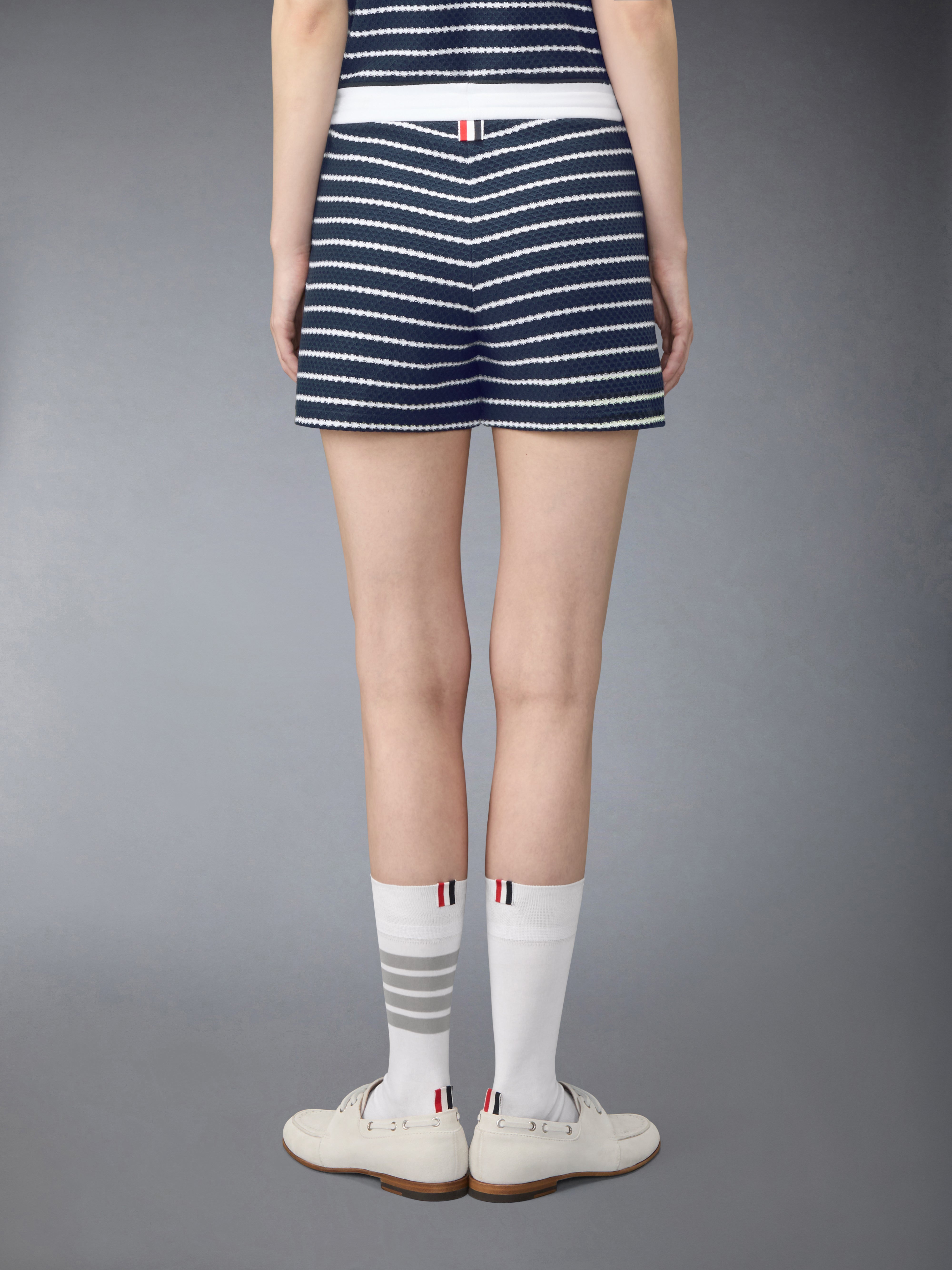 ストライプ ハニカム ショートパンツ | Thom Browne