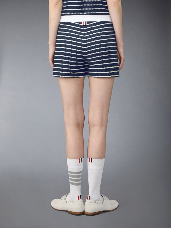 STRIPED HONEYCOMB SHORTS - image 2
