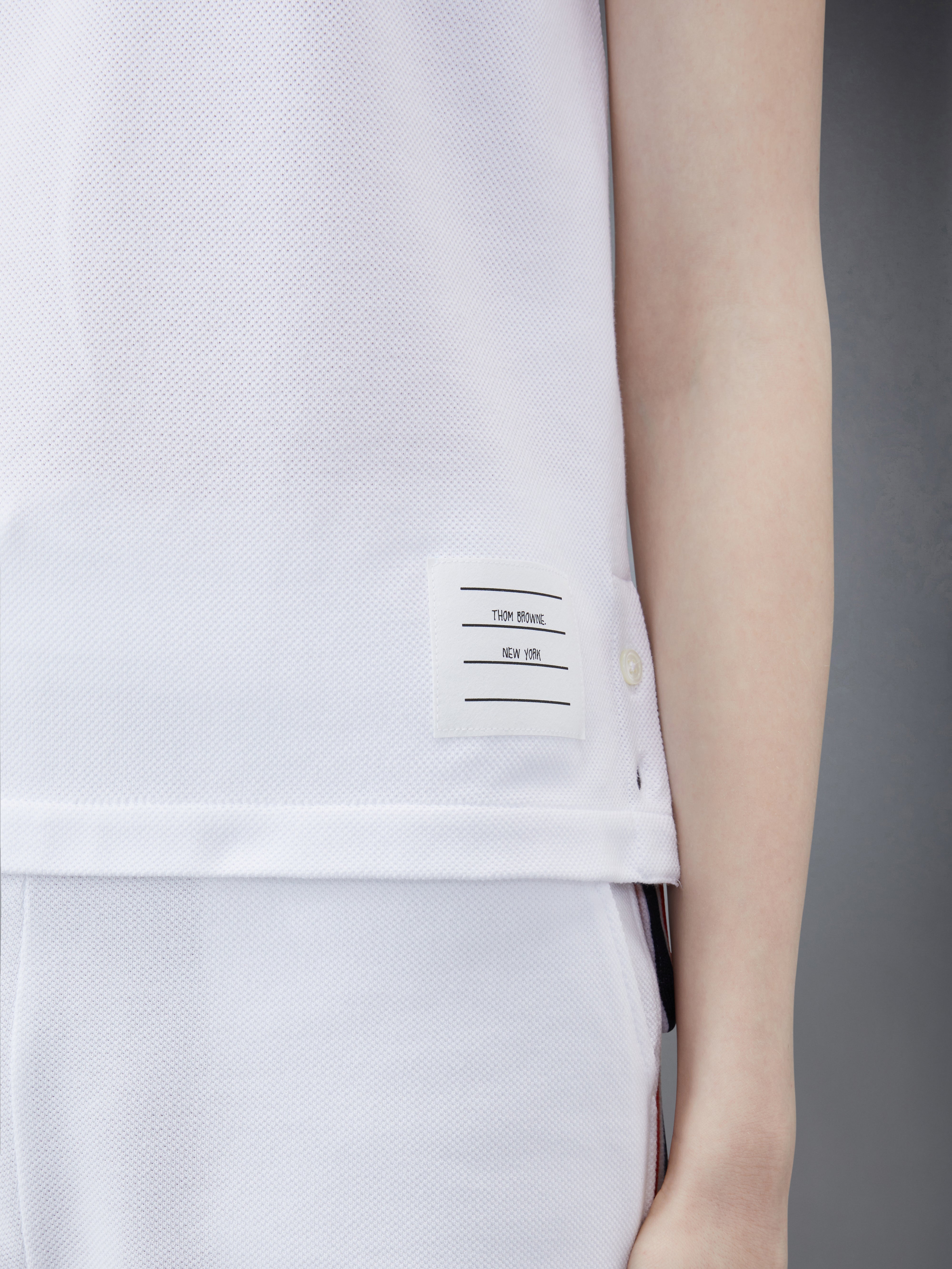 タイピン　THOM BROWNE.NEW YORK Pinstripe High Twist Wool Short Tie | Thom Browne