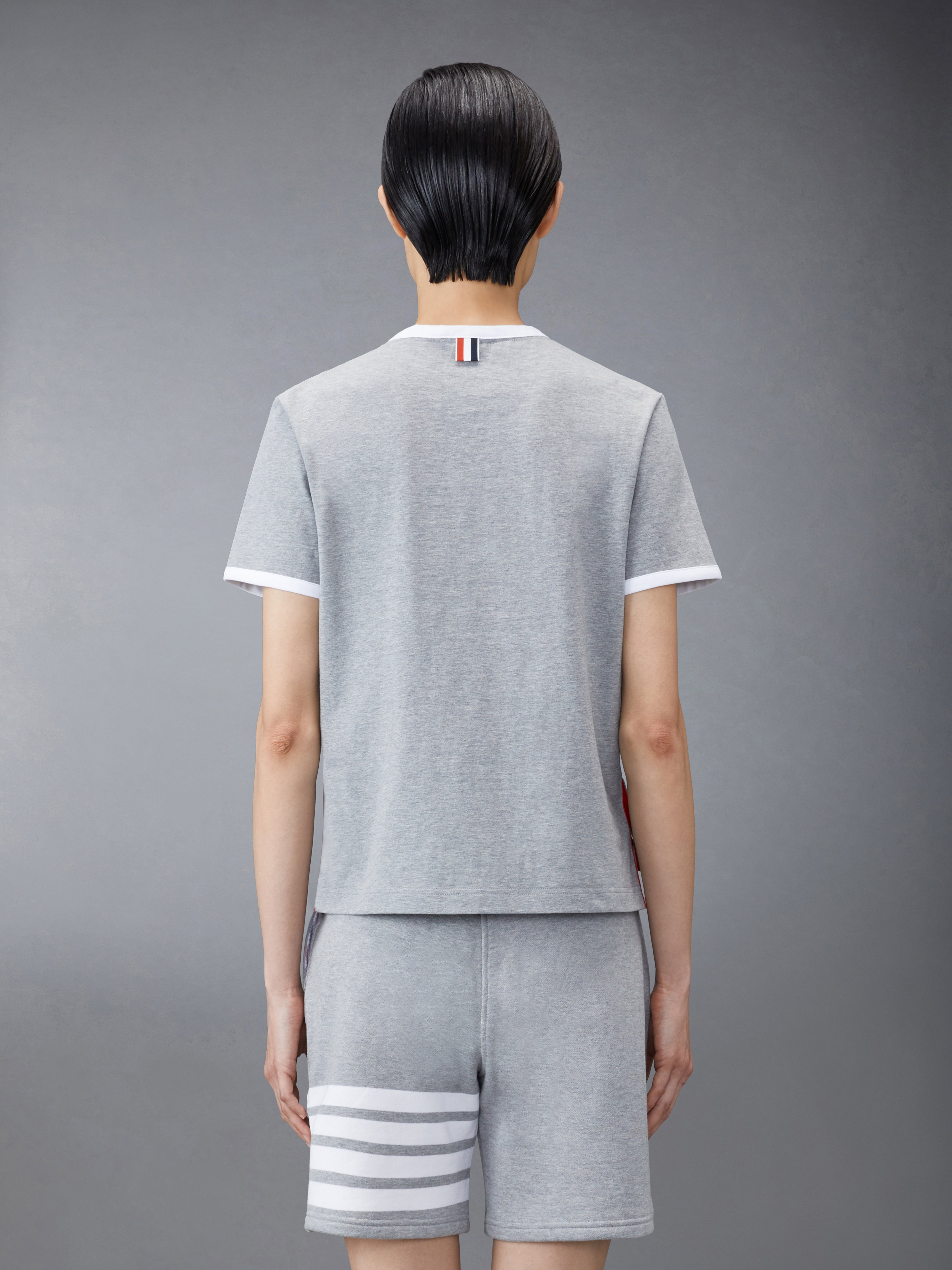 Medium Weight Jersey Ringer Tee | Thom Browne